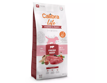Calibra Dog Life Starter & Puppy Fresh Beef 12kg